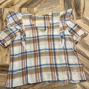 Madewell plaid top